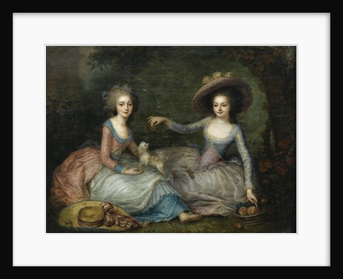 Portrait of Marie Antoinette and Princess of Lamballe, ca 1770 by Anonymous