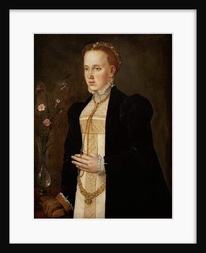 Portrait of Philippine Welser, ca 1557 by Anonymous