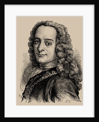 Portrait of Porträt von Francois Marie Arouet de Voltaire, 1889 by Anonymous