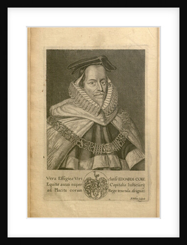 Portrait of Sir Edward Coke, 1660s by Anonymous