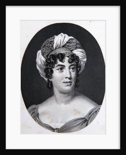 Portrait of the author Baronne Anne Louise Germaine de Staël, by Anonymous
