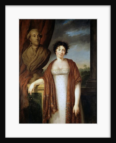 Portrait of the author Baronne Anne Louise Germaine de Staël, by Anonymous