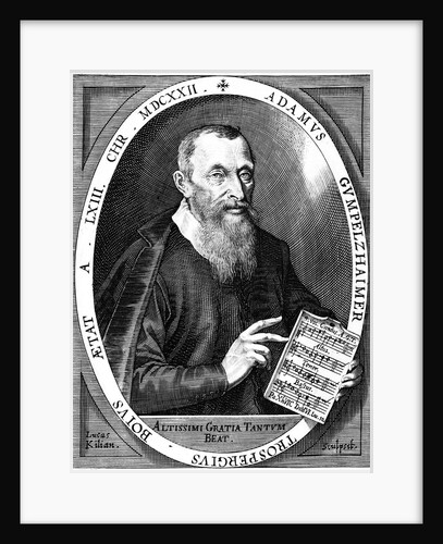 Portrait of the composer Adam Gumpelzhaimer, 1622 by Anonymous