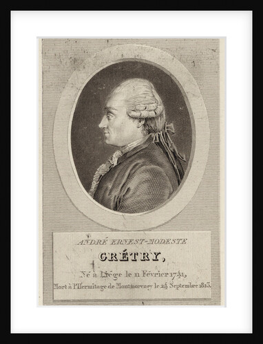 Portrait of the composer André Ernest Modeste Grétry, by Anonymous