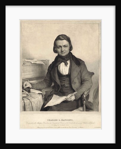 Portrait of the composer Charles-Louis Hanssens, 1840s by Anonymous