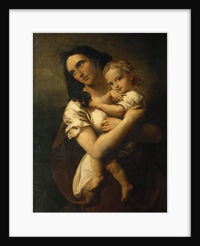 Portrait of the composer Fanny Hensel née Mendelssohn with Son Sebastian, 1833-1834 by Anonymous