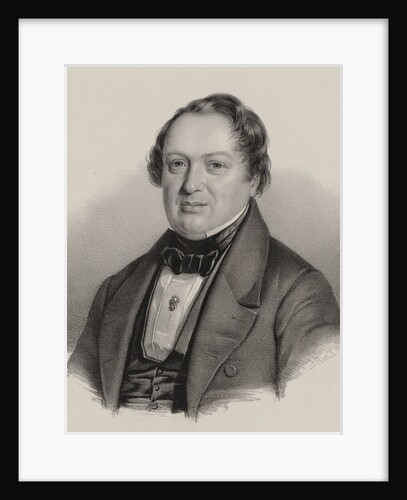 Portrait of the composer Franz Glaeser, 1860 by Anonymous