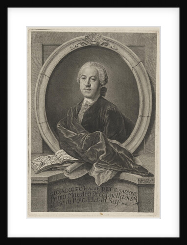 Portrait of the composer Johann Adolf Hasse, 1755 by Anonymous