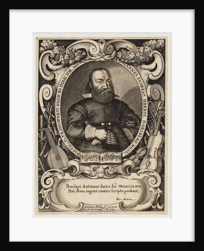 Portrait of the composer Johann Andreas Herbst, 1635 by Anonymous