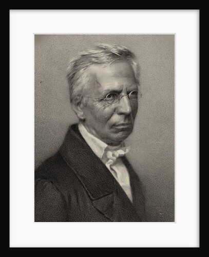 Portrait of the composert and organist Eduard Grell, 1865 by Anonymous