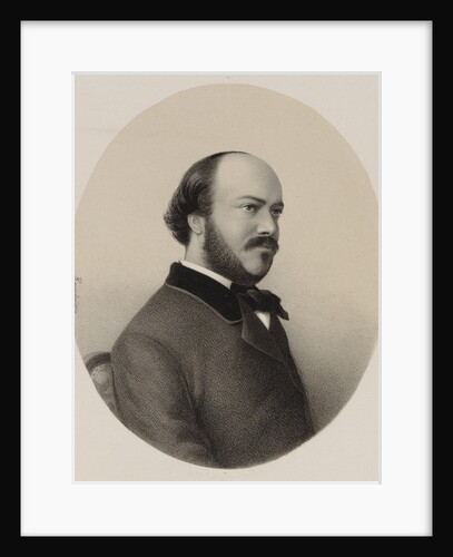 Portrait of the harpist and composer Félix Godefroid, 1855 by Anonymous