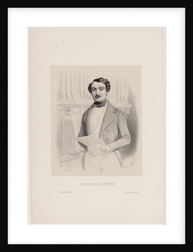 Portrait of the opera singer Alexis Dupont, 1840 by Anonymous