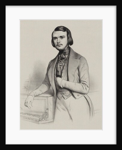 Portrait of the pianist and composer Alexandre Edouard Goria, 1845 by Anonymous