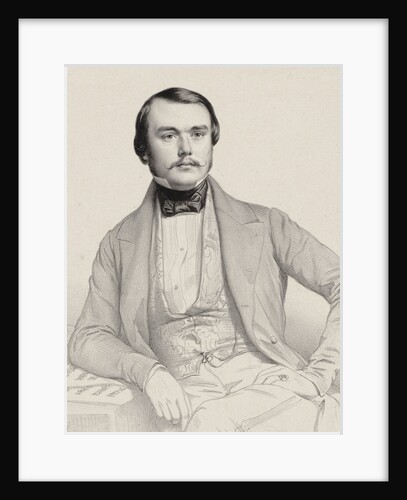 Portrait of the pianist and composer Alexandre Edouard Goria, 1855 by Anonymous