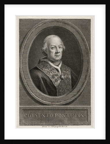 Portrait of the Pope Pius VI, by Anonymous