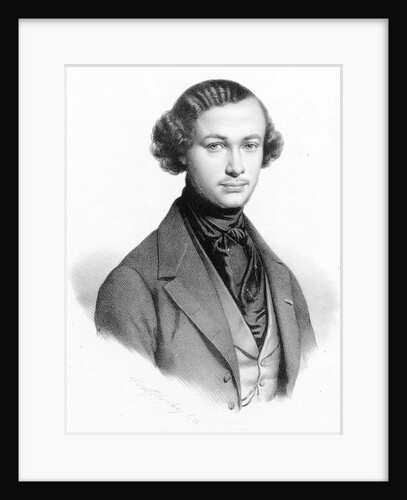 Portrait of the violinist and composer Henri Vieuxtemps, Between 1839 and 1845 by Anonymous