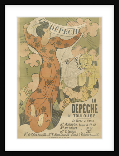 Poster for the newspaper La Dépêche de Toulouse, 1892 by Anonymous