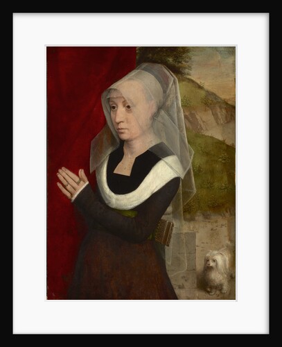 Praying woman with her dog, 1475-1480 by Anonymous
