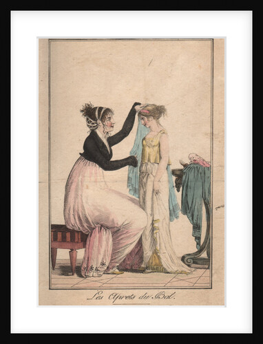 Preparations for the ball: Etruscan Hairstyle, Greek Costume, 1801 by Anonymous