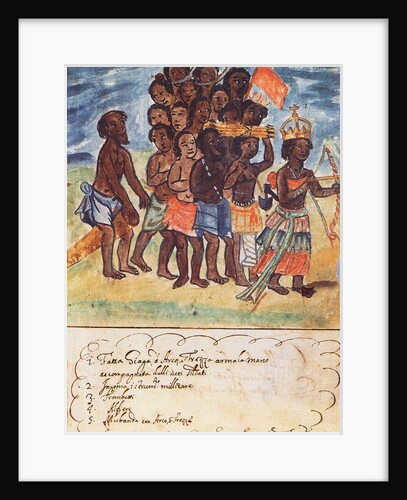 Queen Nzinga with Military Entourage, Kingdom of Matamba, Angola by Anonymous