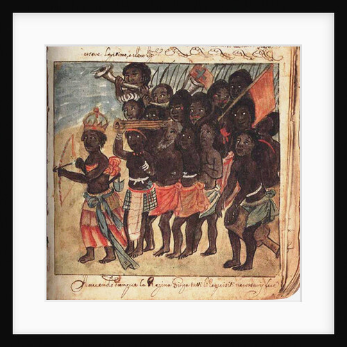 Queen Nzinga with Military Entourage, Kingdom of Matamba, Angola by Anonymous