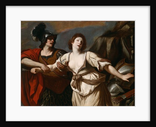 Rinaldo preventing Armida from committing suicide, 1664 by Anonymous