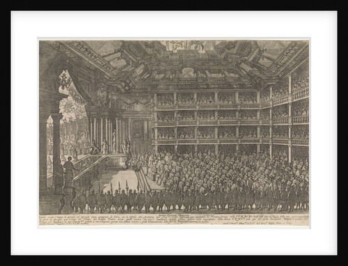 Scene from the opera Il pomo doro (The Golden Apple) of A. Cesti to the wedding of Leopold I and Ma by Anonymous