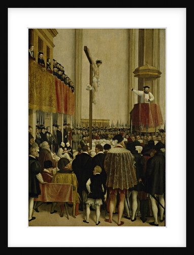 Sermon of the Papal Legate Cornelio Musso, in the Augustinian Church, Vienna, 1561 by Anonymous