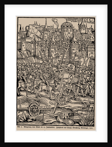 Siege of a city in the 15th century by Anonymous