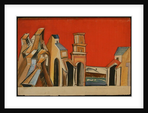 Stage design for the theatre play The Spanish Curate by John Fletcher, 1935 by Anonymous