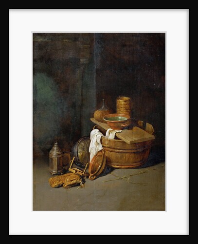 Still life with household utensils, 1645 by Anonymous
