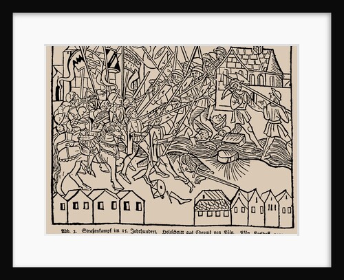 Street fighting in the 15th century by Anonymous