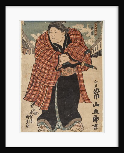 Sumo Wrestler Tsunenoyama Gorokichi, 1843 by Anonymous