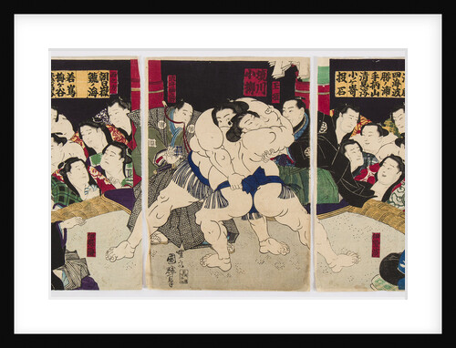 Sumo wrestlers, by Anonymous
