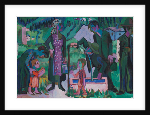 Sunday in the Alps. Scene at the Well, 1923-1925 by Anonymous