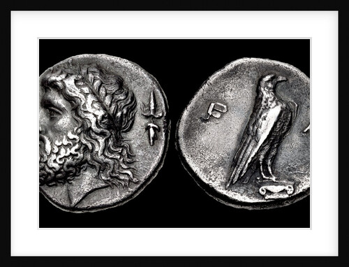 The 107th Olympiad. Obverse: Head of Zeus, Reverse: Eagle. Elis, Olympia, 352 BC by Anonymous