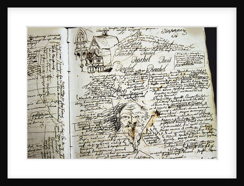 The autograph manuscript of a page of the roman The Demons by F. Dostoevsky, 1870-1871 by Anonymous