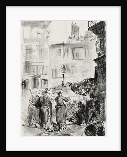 The barricade, 1871 by Anonymous