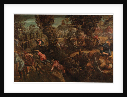 The battle between the Israelites and the Philistines, by Anonymous