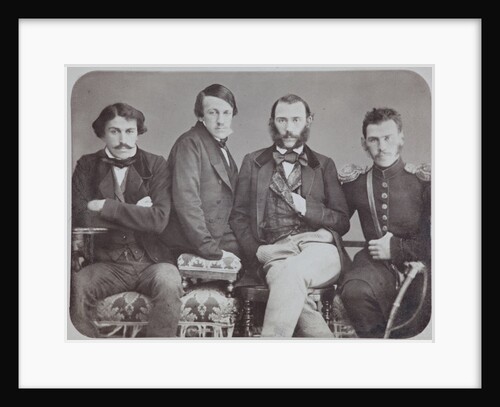 The Brothers Tolstoy: Sergei Tolstoy, Nikolai Tolstoy, Dmitri Tolstoy and Leo Tolstoy, 1850s by Anonymous