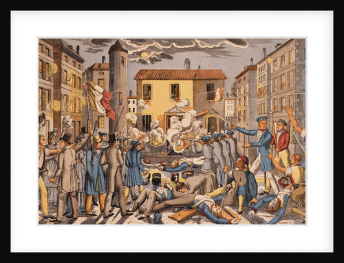The Frankfurter Wachensturm on 3 April 1833, ca 1834 by Anonymous