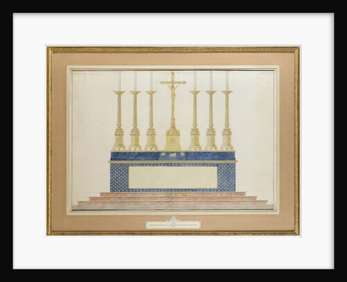 The high altar for the marriage of Napoleon I and Marie-Louise of Austria, ca 1805-1809 by Anonymous