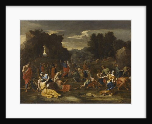 The Israelites gathering Manna, 1638 by Anonymous