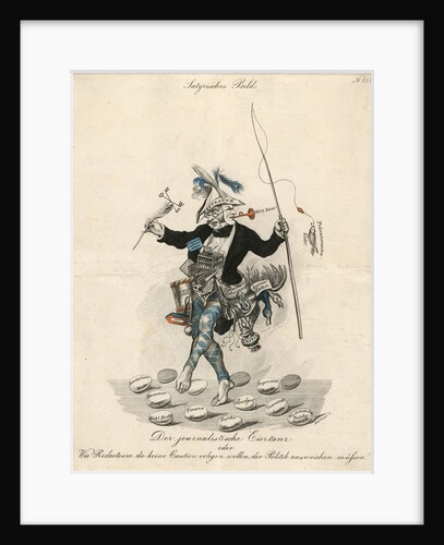 The journalistic egg dance, c. 1840 by Anonymous
