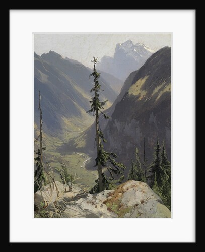 The Luetschental with the Wetterhorn, c. 1850 by Anonymous