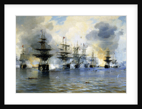 The Naval Battle of Navarino on 20 October 1827, 1888 by Anonymous
