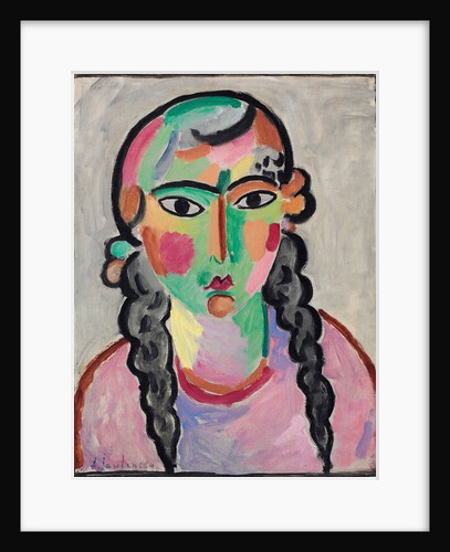 The Pale Girl with Grey Pigtails, c. 1916 by Anonymous