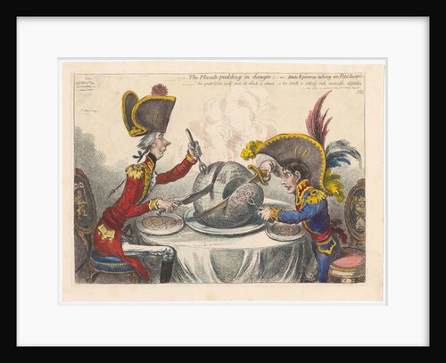 The Plumb-Pudding in Danger, or State Epicures Taking un Petit Souper, 1805 by Anonymous