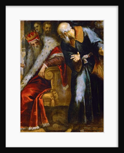 The Prophet Nathan rebukes King David, Early 17th cen by Anonymous