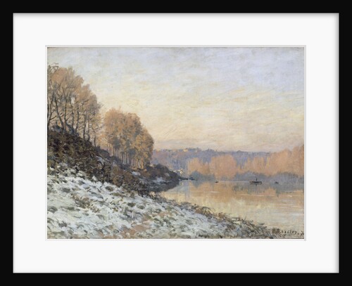 The Seine in Bougival in Winter, 1872 by Anonymous